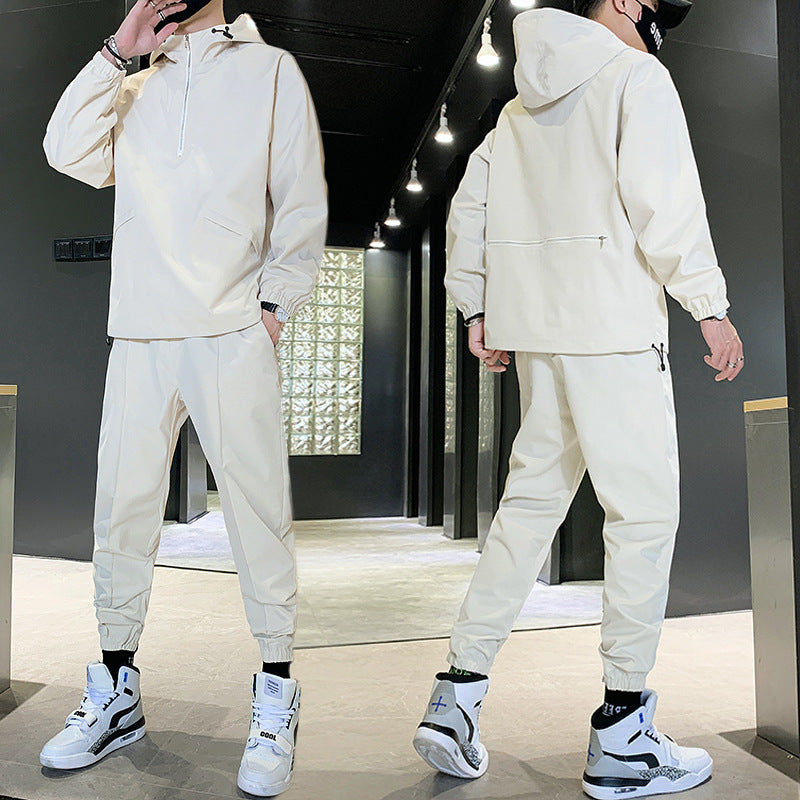 Ethan | Vår Tvådelad Tracksuit med Huva och Byxor 1