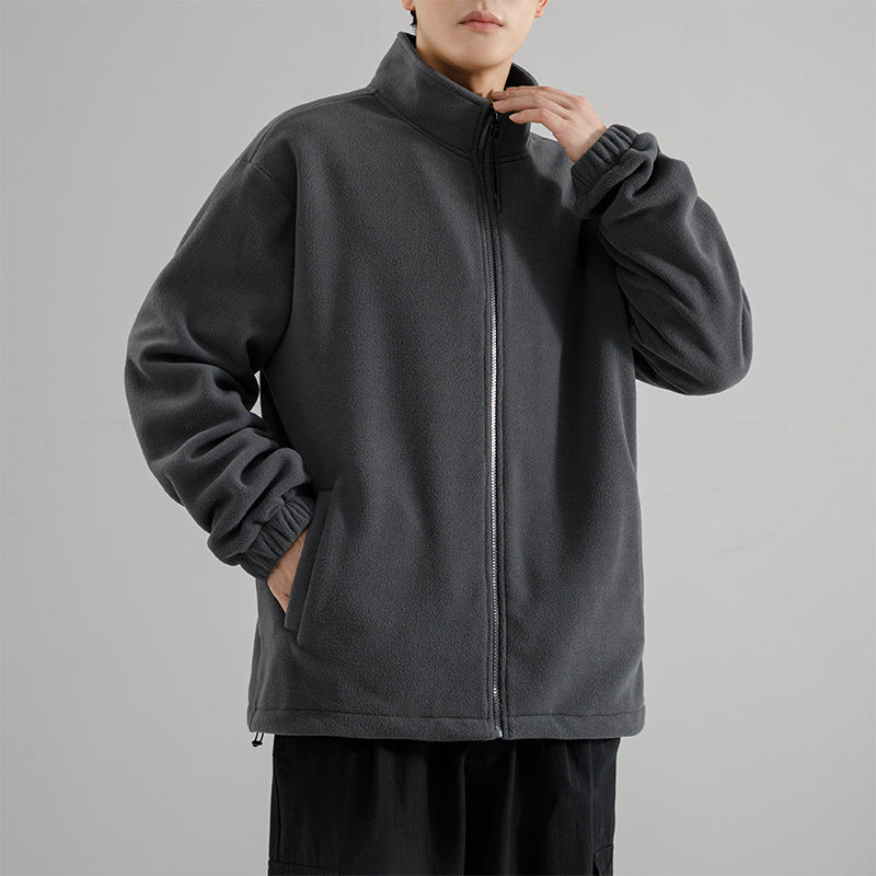 Ethan | Varm Fleece Cardigan med Ståkrage 2