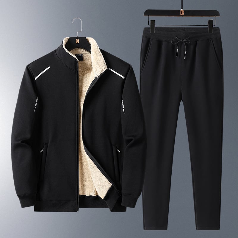Ethan | Varmt Fleece Set för Vinter med Förtjockad Fodring 0