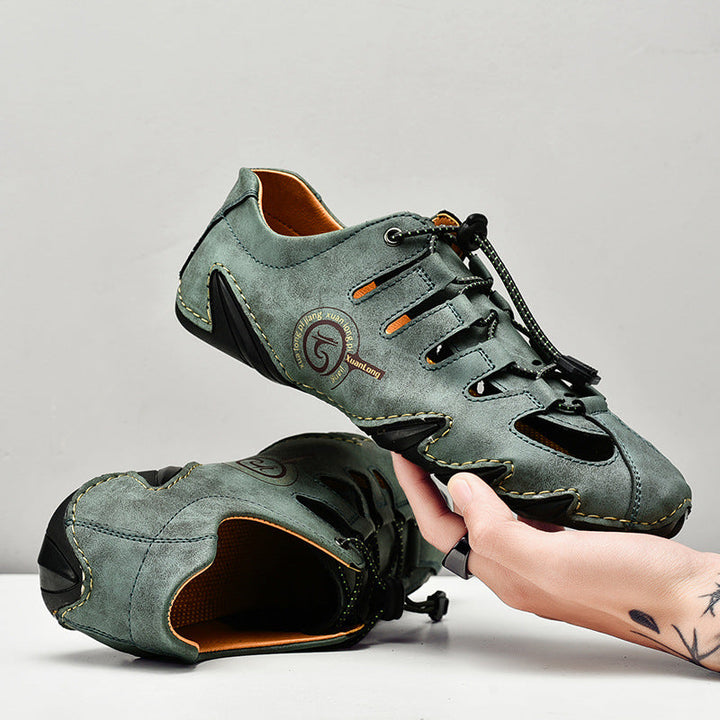 Ethan | Ventilerande Bekväma Herr Sandaler Med Elastiskt Band 0