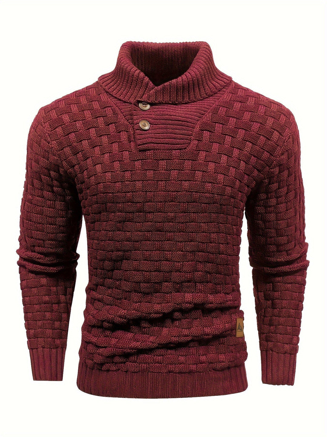 Evelyn | Texturerad Stickad Tröja med Sjalkrage för Dam 10