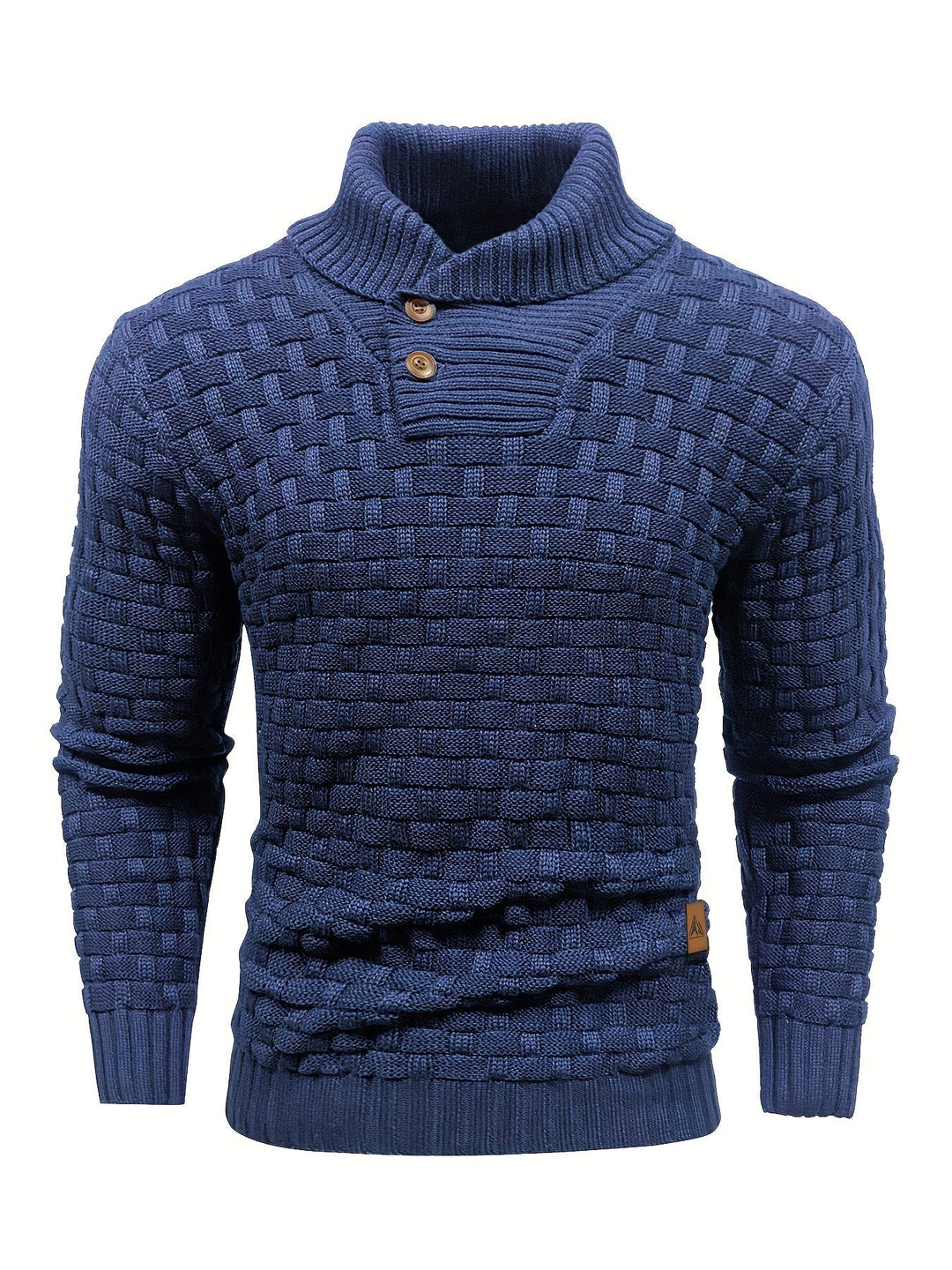 Evelyn | Texturerad Stickad Tröja med Sjalkrage för Dam 12