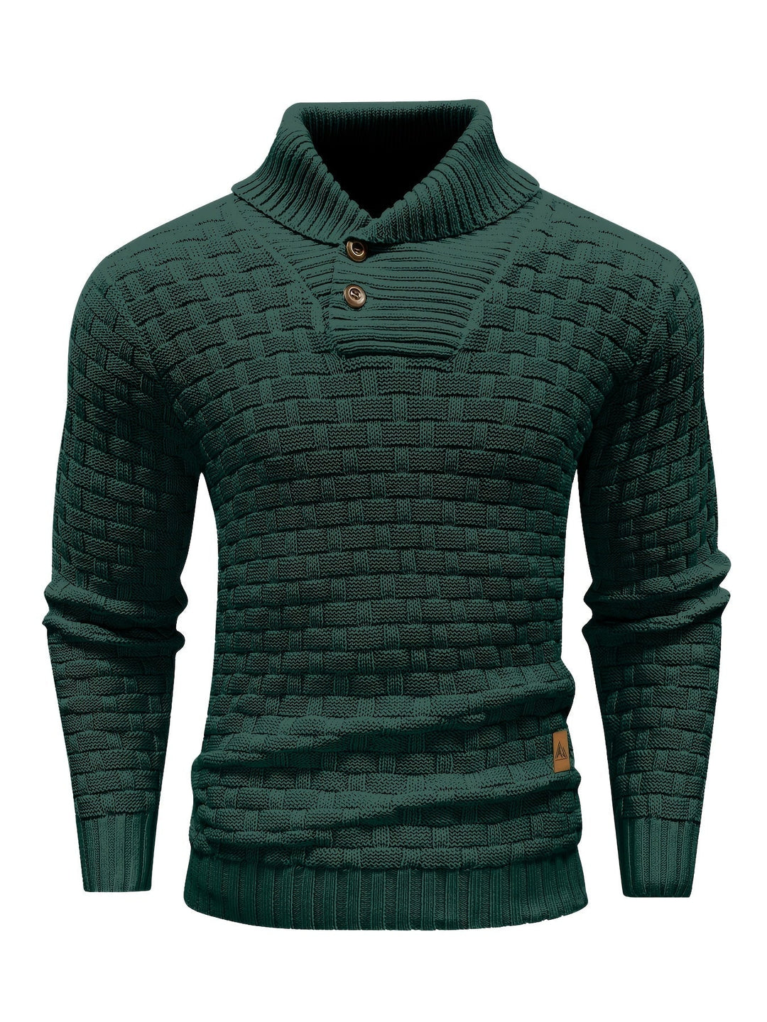 Evelyn | Texturerad Stickad Tröja med Sjalkrage för Dam 13