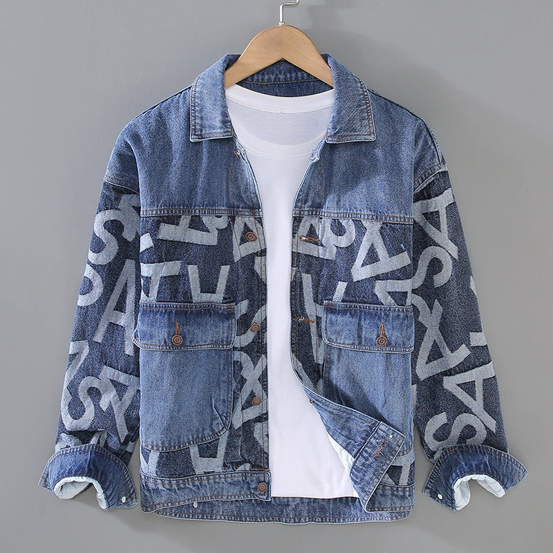 Evelyn | Tvättad Denim Höstjacka med Lös Passform 0