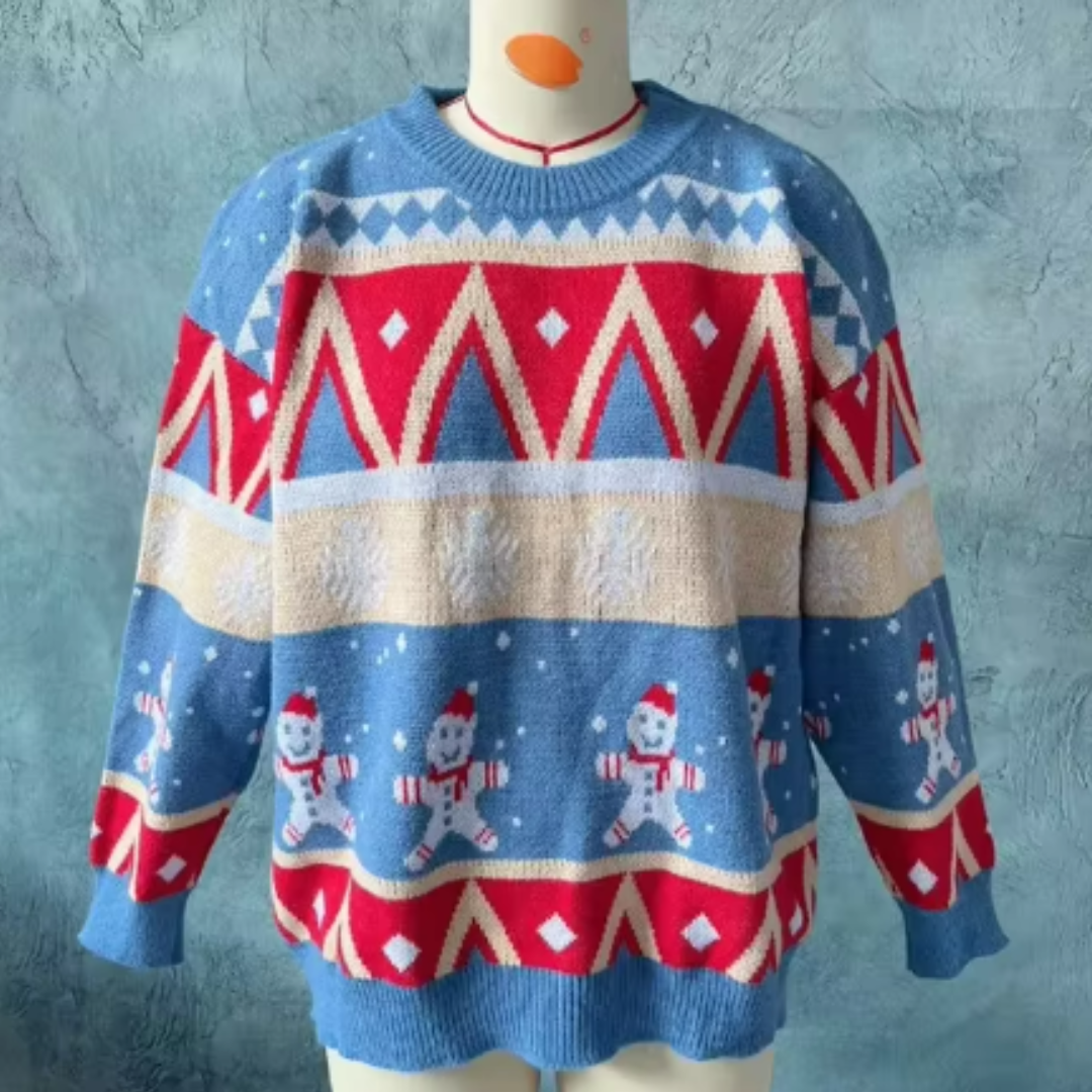 Festlig Jultröja för Damer | Överdimensionerad Design med Mysig Passform | Perfekt för Högtider 2
