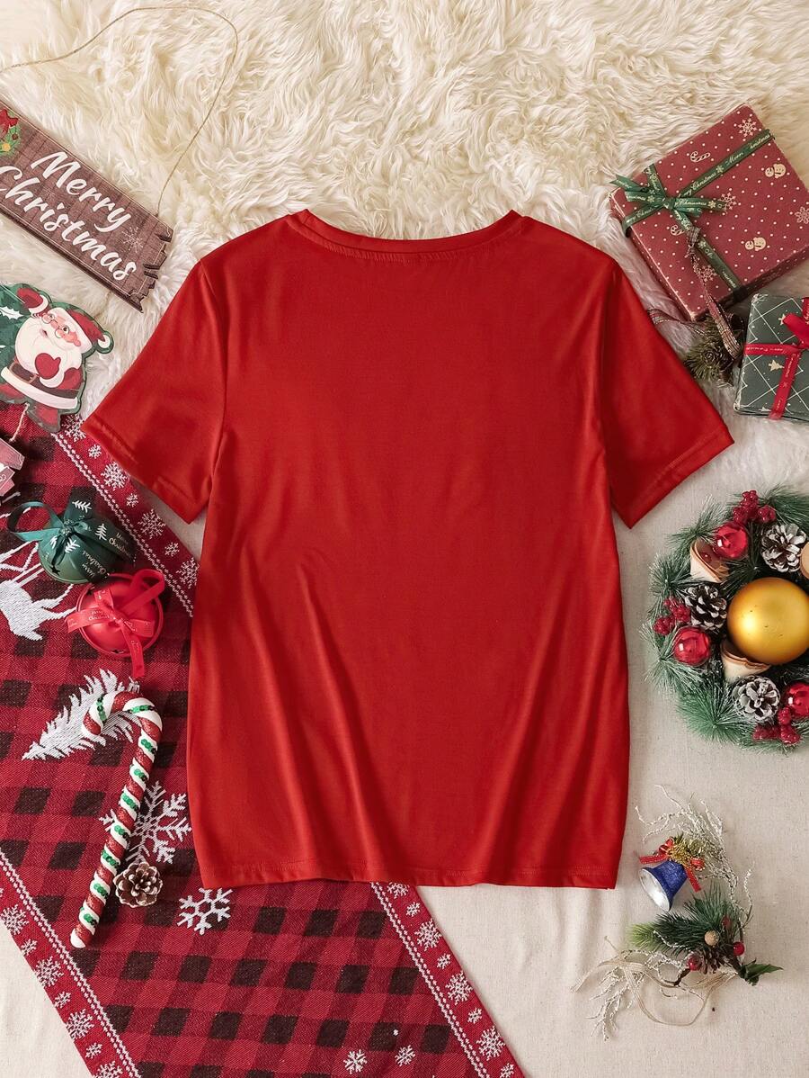 Festlig Jultröja för Kvinnor med Julklappsdesign | Bekväm T-shirt för Julstämning 1