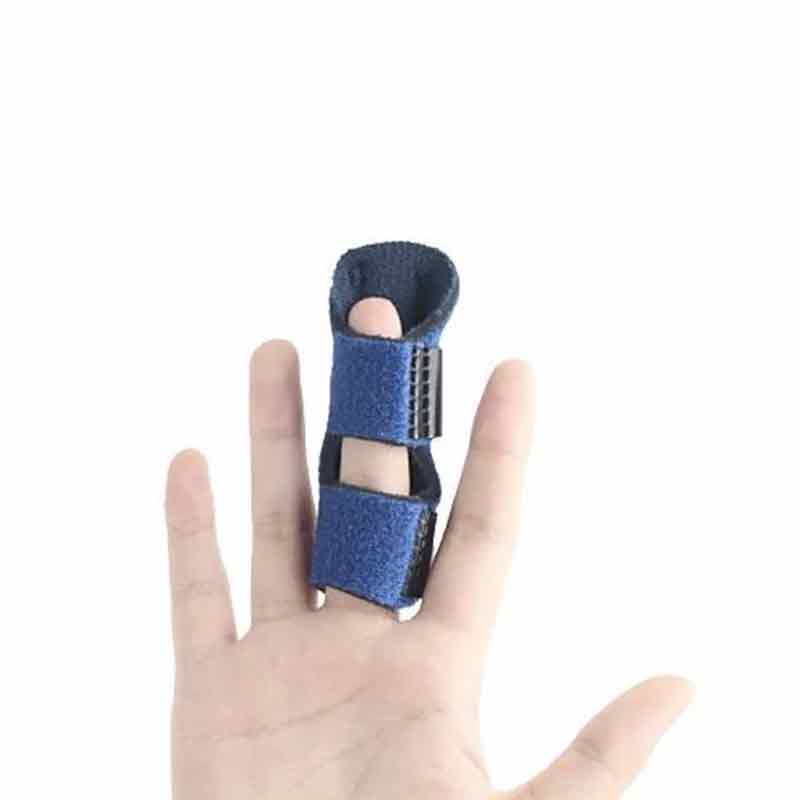 Fingerskydd | Stabiliserande Fingerskena med Avtagbar Metallskena | Justerbart Stöd för Smärtlindring 0