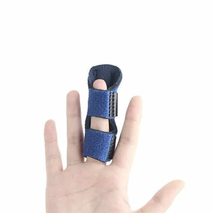 Fingerskydd | Stabiliserande Fingerskena med Avtagbar Metallskena | Justerbart Stöd för Smärtlindring 0