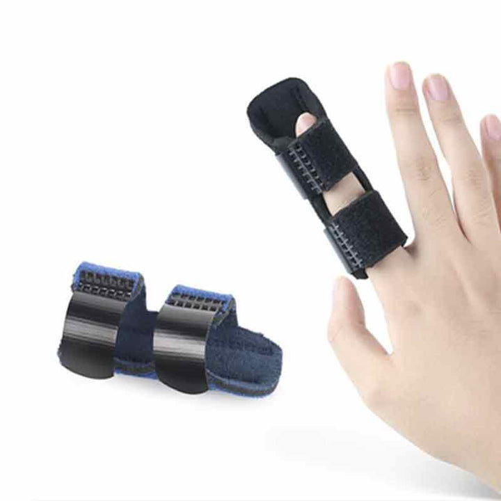 Fingerskydd | Stabiliserande Fingerskena med Avtagbar Metallskena | Justerbart Stöd för Smärtlindring 3