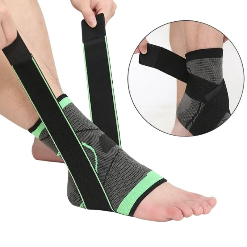 Fotledsstöd | Stabiliserande Kompressionsbandage med Justerbara Remmar | Optimal Komfort och Stöd för Aktiva Livsstilar 2