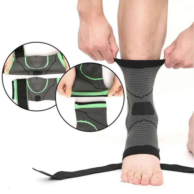 Fotledsstöd | Stabiliserande Kompressionsbandage med Justerbara Remmar | Optimal Komfort och Stöd för Aktiva Livsstilar 3