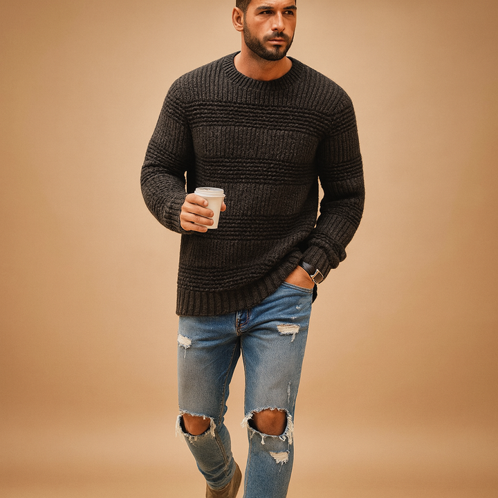 Gant Herr Tröja | Fair Isle Jumper med Klassisk Design | Varm och Bekväm för Kalla Dagar 2