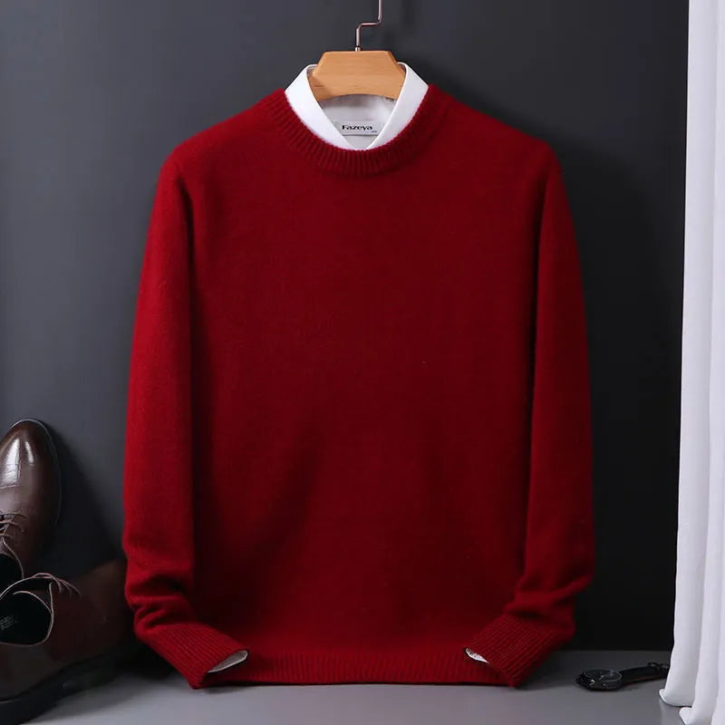 Gant | Herr Tröja med Rund Hals och Ribbad Design | Avslappnad Passform för Mångsidig Stil 1