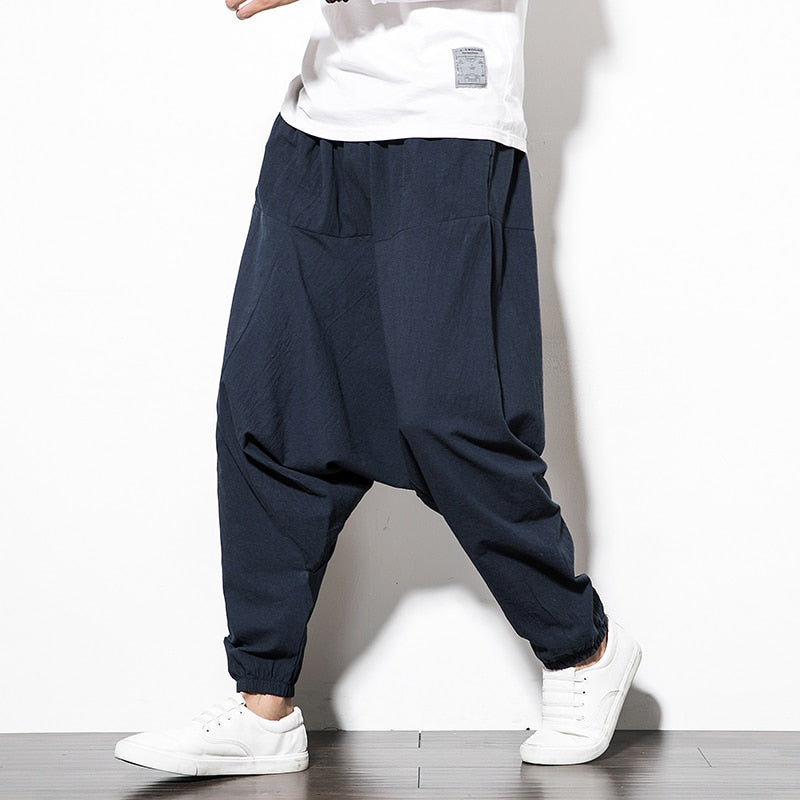 Harem Joggers | Bekväma Joggingbyxor med Justerbart Midjeband | Modern Streetwear för Avslappnad Stil 0