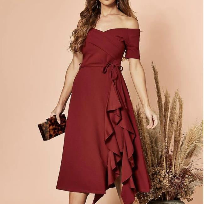 Isabella | Elegant Asymmetrisk Klänning för Fest och Bröllop 3