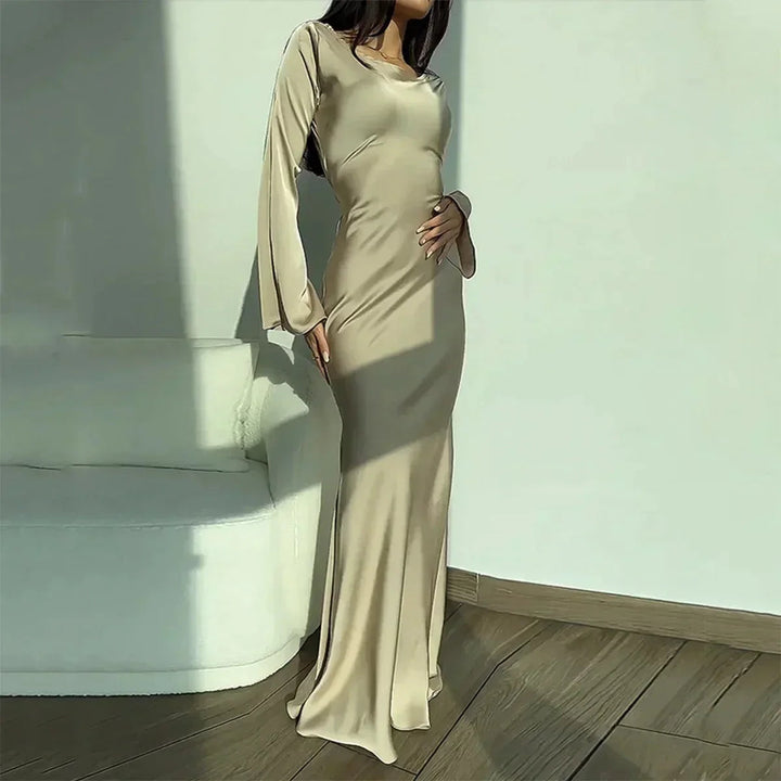 Isabella | Elegant Långärmad Klänning för Dam 2