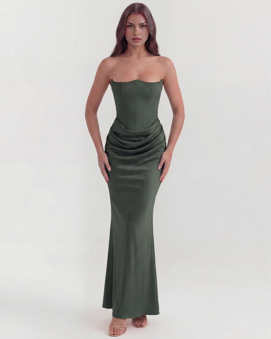 Isabella | Glamorous Almond Muse Klänning 1