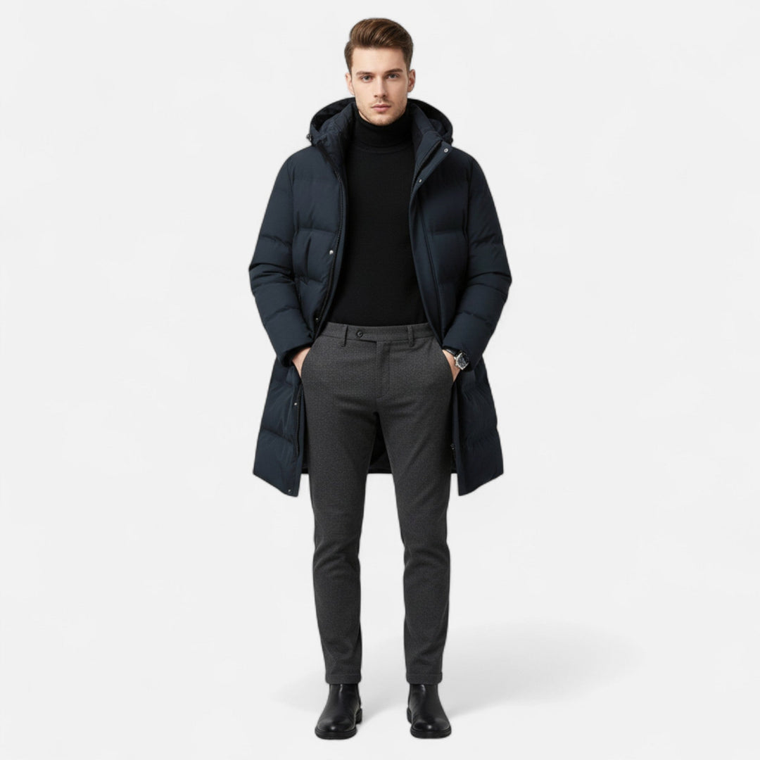 Isolerad Vinterparka för Män med Vind- och Vattenavvisande Skydd | Modern Design för Kalla Dagar 2