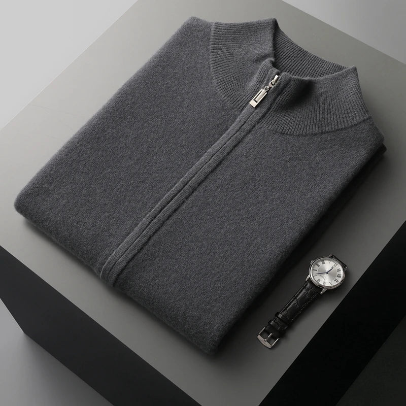 Jackson | Elegant Kasmirväst med Dragkedja och Sidofickor 3