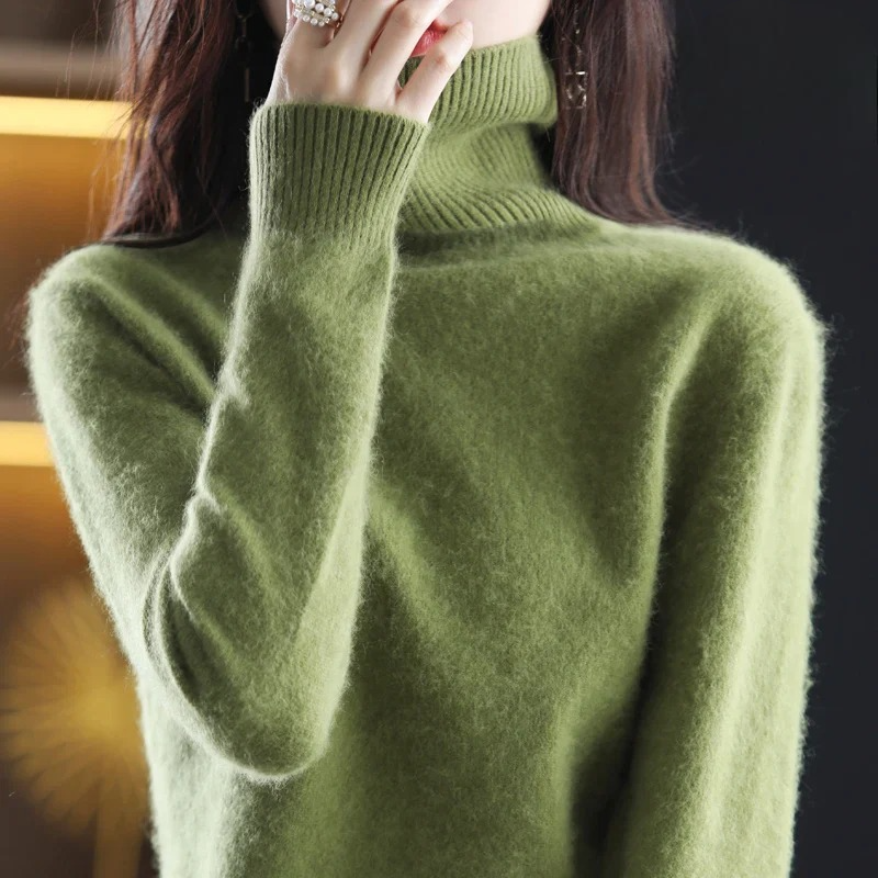 Kashmirtröja Dam | Turtleneck i Lyxig Kashmir med Hög Komfort | Elegant Basplagg för Vardagsbruk 9