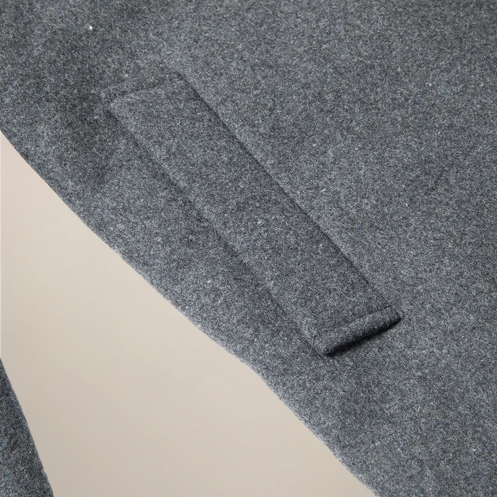 Klassisk Button-Up Jacka för Män med Strukturerad Krage | Elegant Fritidsplagg för Höst/Vinter 4