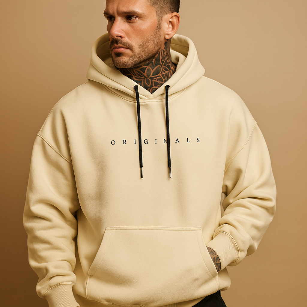 Klassisk Hoodie | Huvtröja för Män med Varmt Material | Mångsidig Stil för Komfort 2