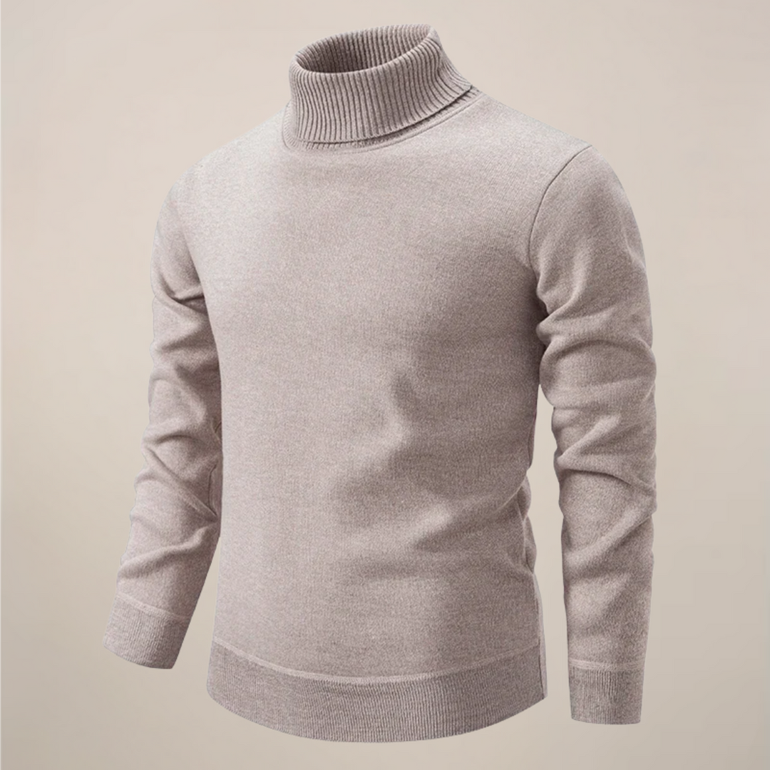 Klassisk Polotröja Svart | Slimmad Passform med Hög Krage | Tidlös Stil för Elegant Utseende 0