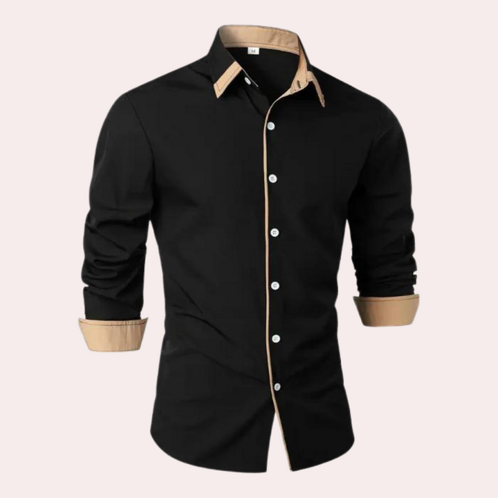 Klassisk Skjorta för Män med Kontrastdetaljer | Modern Design för Smart-Casual Stil 4