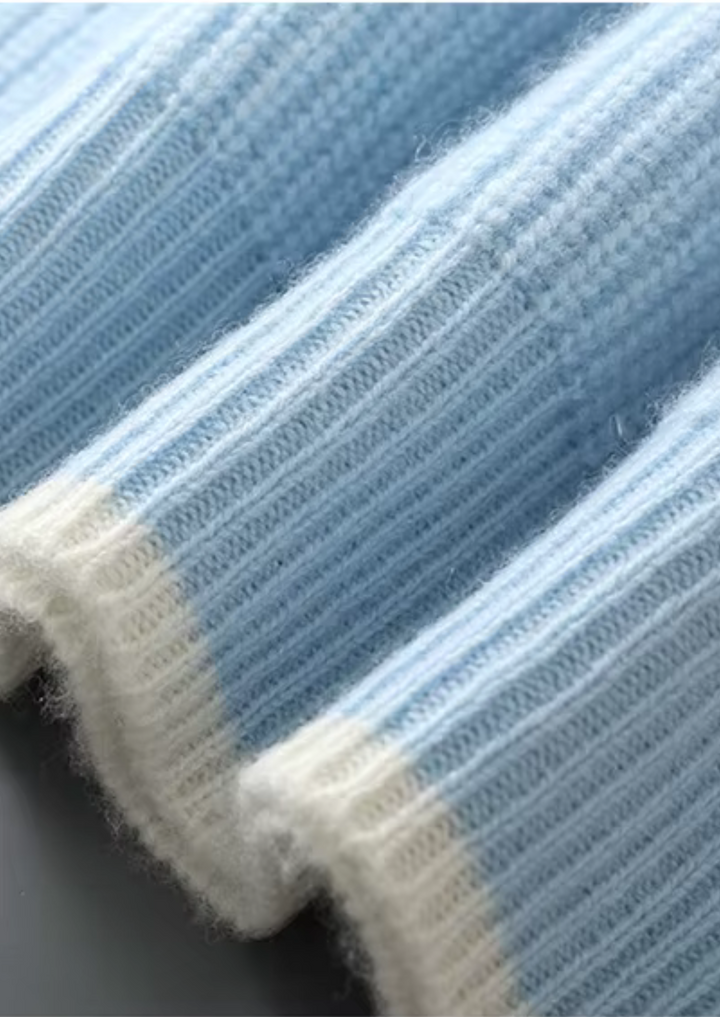 Klassisk Stickad Tröja för Män med Ribbad Design | Tidlös Elegans för Vardagsbruk 7