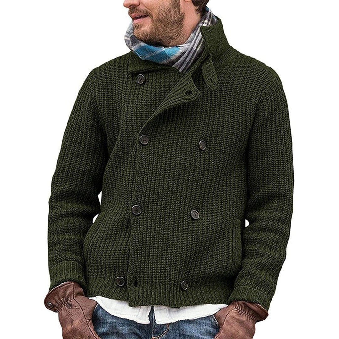 Klassisk Vintage Cardigan | Stickad Kofta med Dubbelknäppning | Tidlöst Mönster för Elegant Stil 2