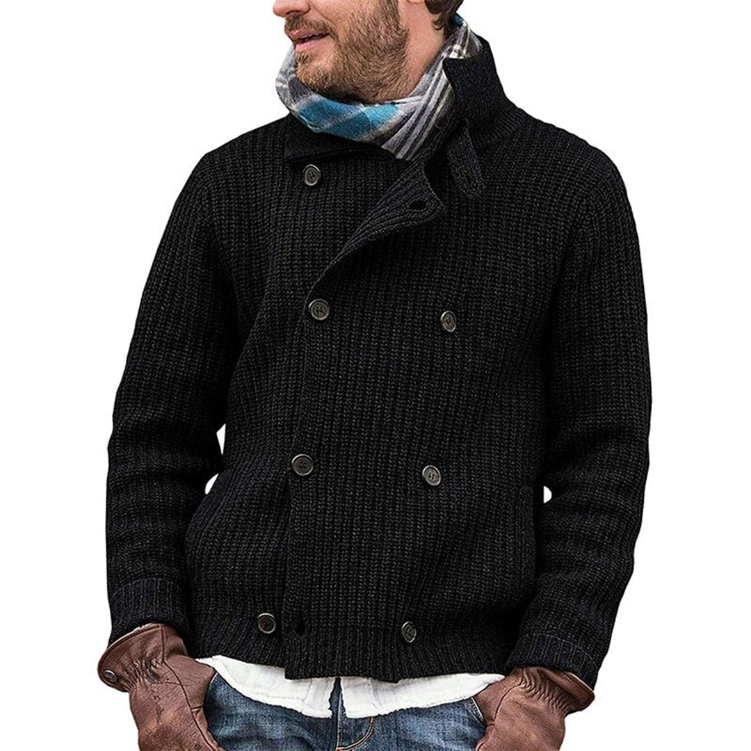 Klassisk Vintage Cardigan | Stickad Kofta med Dubbelknäppning | Tidlöst Mönster för Elegant Stil 3