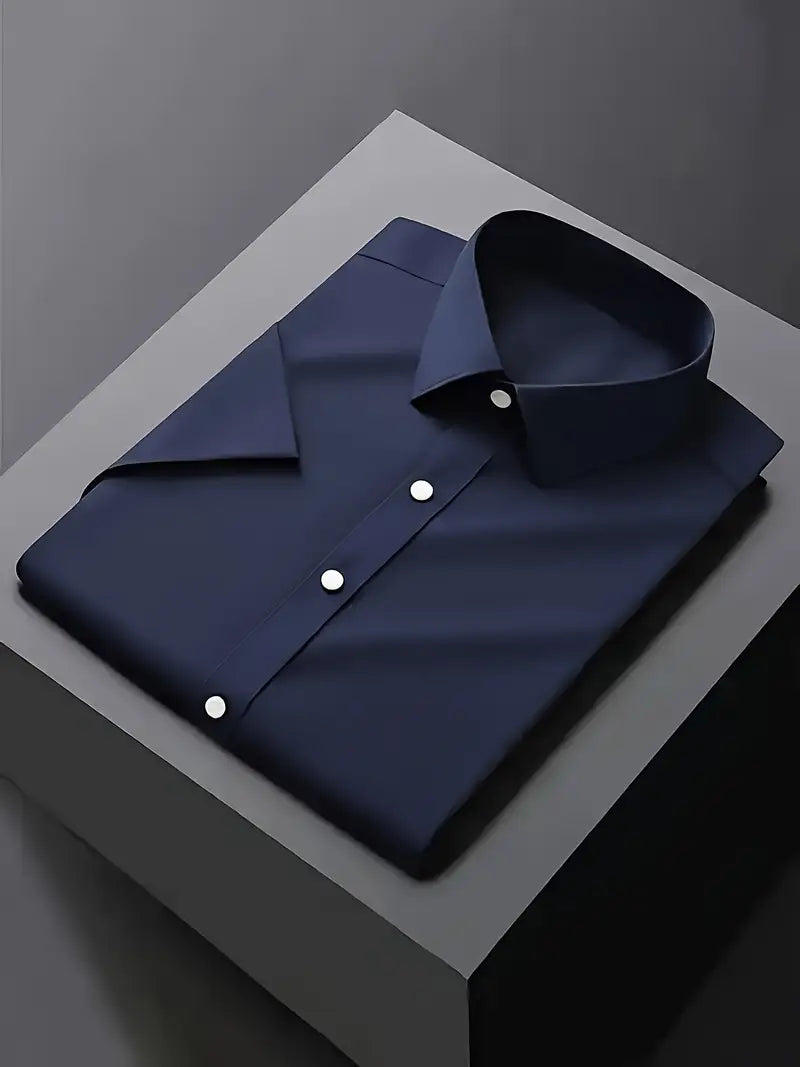 Klassisk Vit Klänningsskjorta för Män med Slim Fit Design | Elegant Look för Alla Tillfällen 4