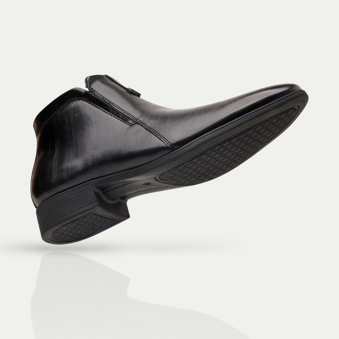Klassiska Ankelstövlar | Polerade Herrboots med Dragkedja | Elegant Design för Mångsidig Användning 4