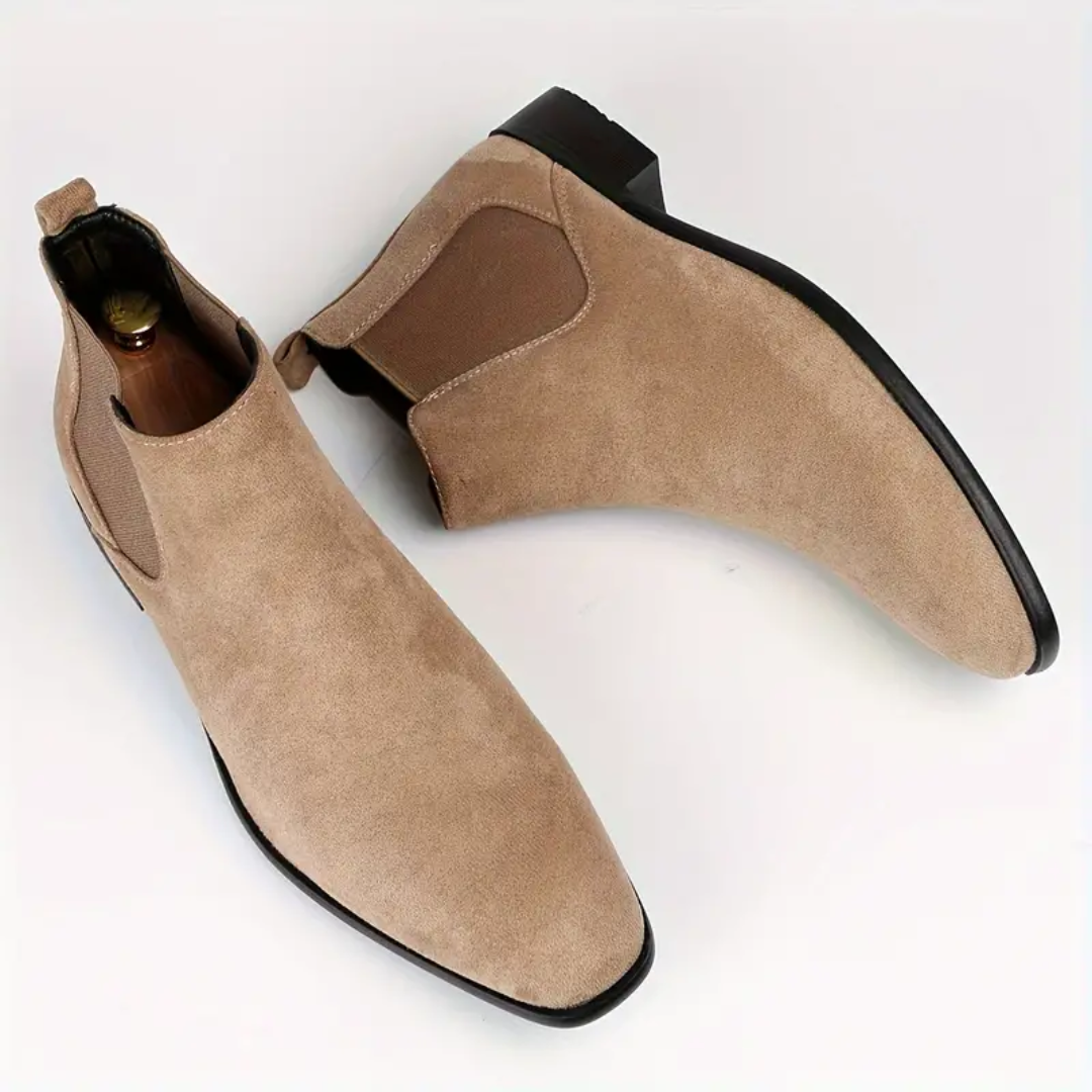 Klassiska Chelsea-Stövlar | Slip-On Ankelstövlar med Elastiska Paneler | Stilren Design för Vardags och Formella Tillfällen 2