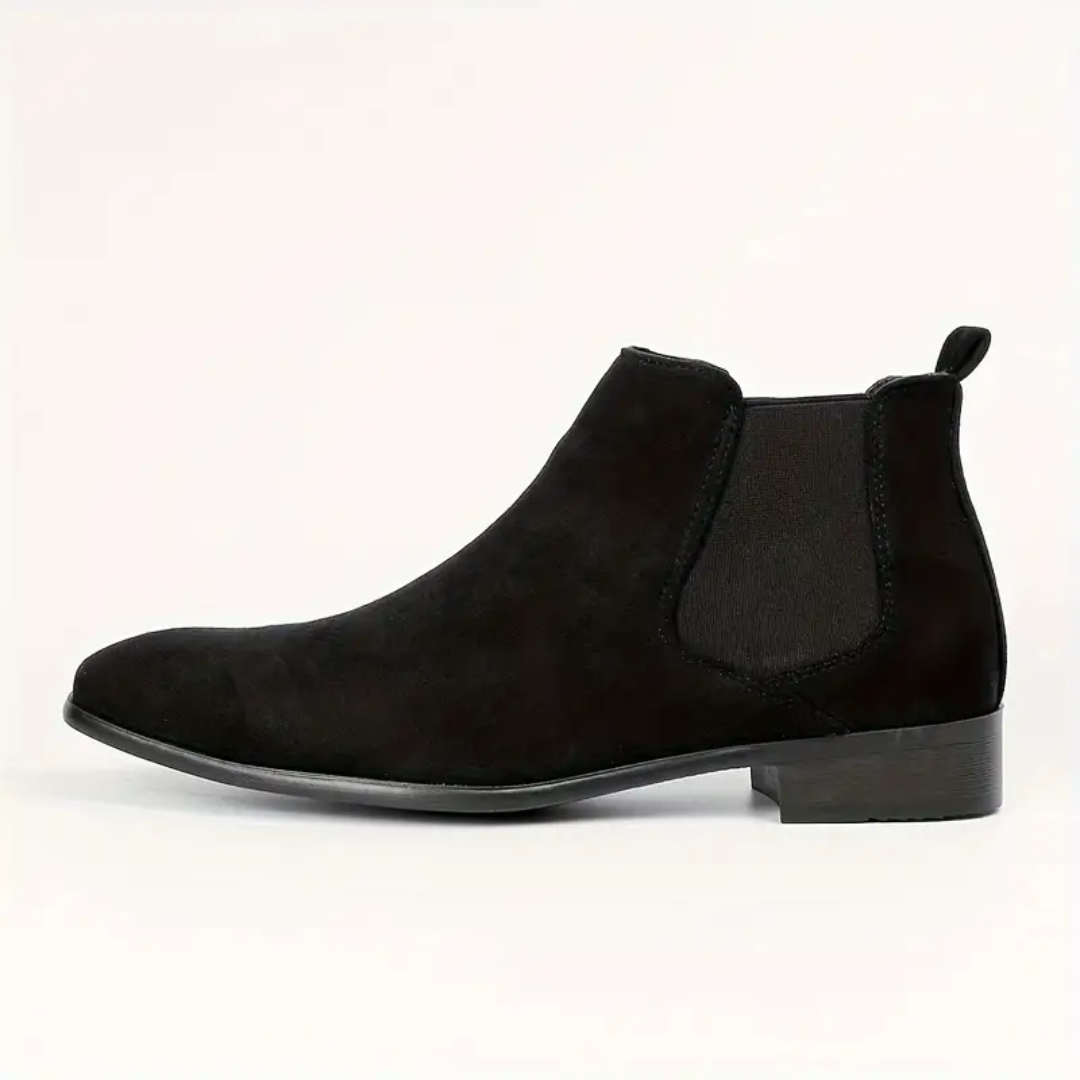 Klassiska Chelsea-Stövlar | Slip-On Ankelstövlar med Elastiska Paneler | Stilren Design för Vardags och Formella Tillfällen 4