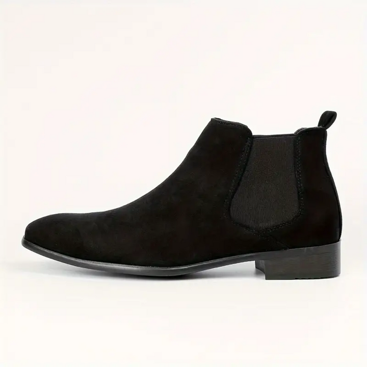 Klassiska Chelsea-Stövlar | Slip-On Ankelstövlar med Elastiska Paneler | Stilren Design för Vardags och Formella Tillfällen 4