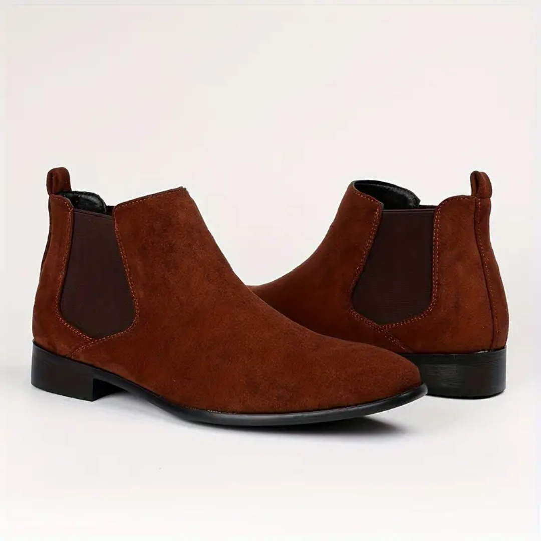 Klassiska Chelsea-Stövlar | Slip-On Ankelstövlar med Elastiska Paneler | Stilren Design för Vardags och Formella Tillfällen 6