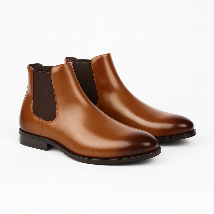 Klassiska Chelsea-stövlar | Slip-On Design med Elastiska Sidopaneler | Mångsidiga Stövlar för Komfort och Stil 0