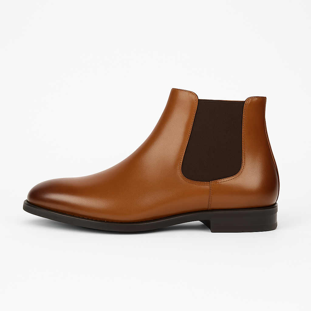 Klassiska Chelsea-stövlar | Slip-On Design med Elastiska Sidopaneler | Mångsidiga Stövlar för Komfort och Stil 1