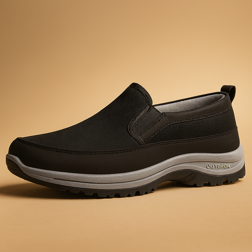 Komfort Walk | Andningsbara Slip-On Promenadskor för Män med Vadderad Sula | Lätta och Stödjande för Dagligt Bruk 0