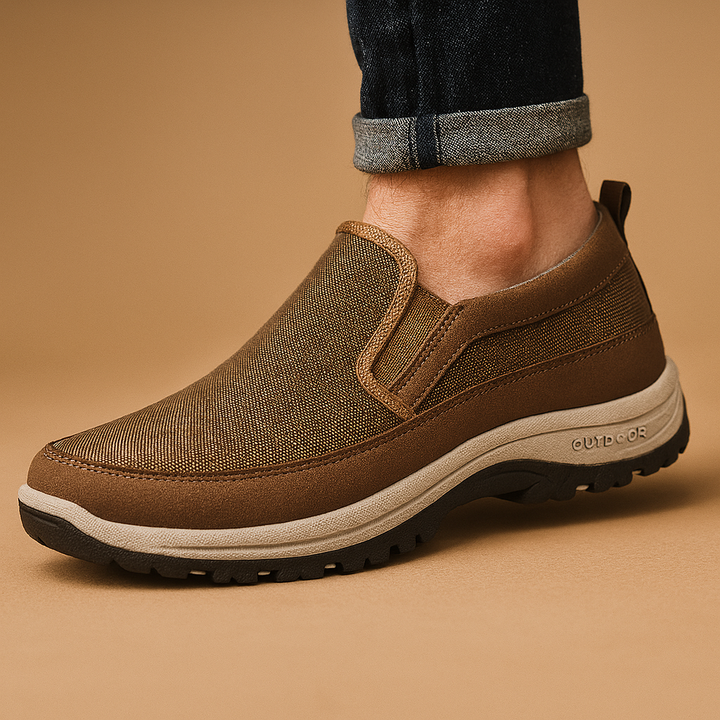Komfort Walk | Andningsbara Slip-On Promenadskor för Män med Vadderad Sula | Lätta och Stödjande för Dagligt Bruk 1