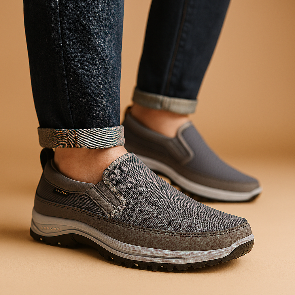 Komfort Walk | Andningsbara Slip-On Promenadskor för Män med Vadderad Sula | Lätta och Stödjande för Dagligt Bruk 2