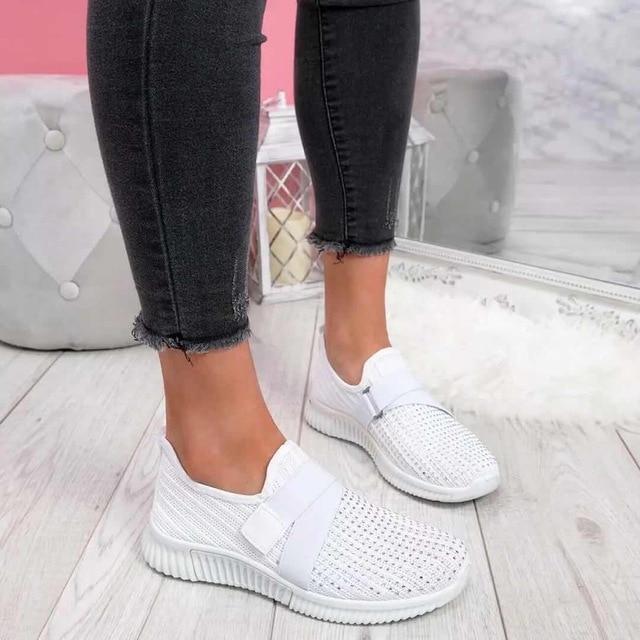 Kvinnors Ortopediska Slip-On Sneakers med Hållningsstöd | Andningsbart Material för Komfort och Stil 3