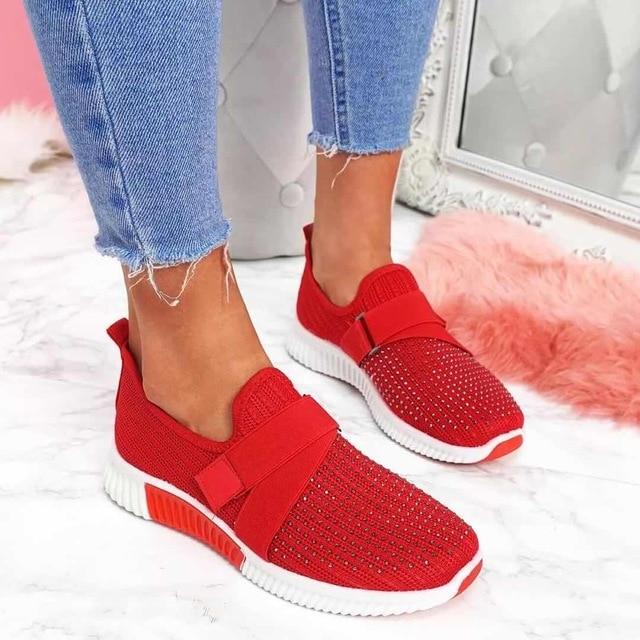 Kvinnors Ortopediska Slip-On Sneakers med Hållningsstöd | Andningsbart Material för Komfort och Stil 4