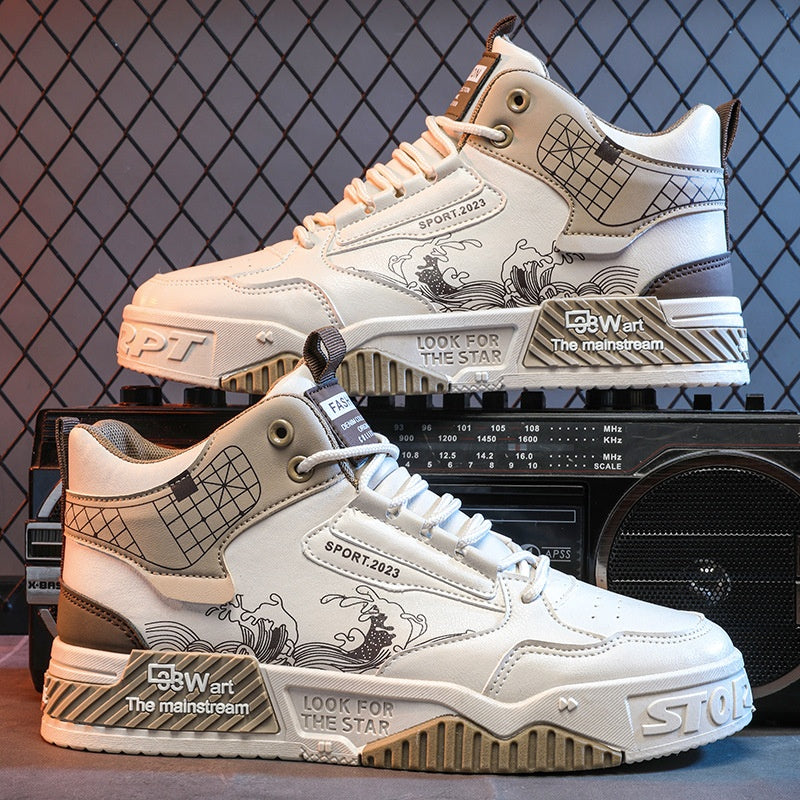 Liam | Andningsbara Hög Top Sneakers för Herr, Komfortabla och Flexibla 0