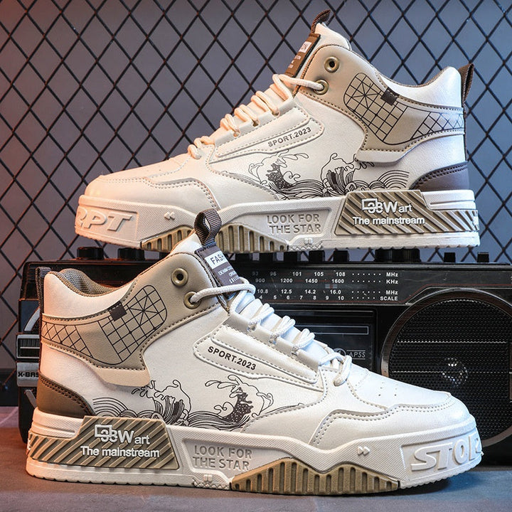Liam | Andningsbara Hög Top Sneakers för Herr, Komfortabla och Flexibla 0
