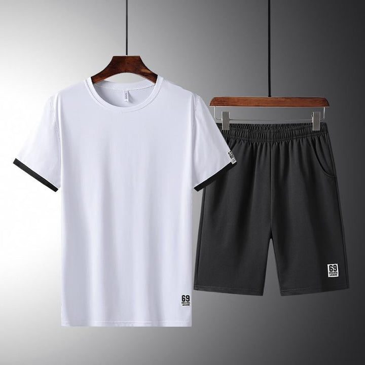 Liam | Andningsbart Sommarset för Löpning med Kortärmad Topp och Shorts 1