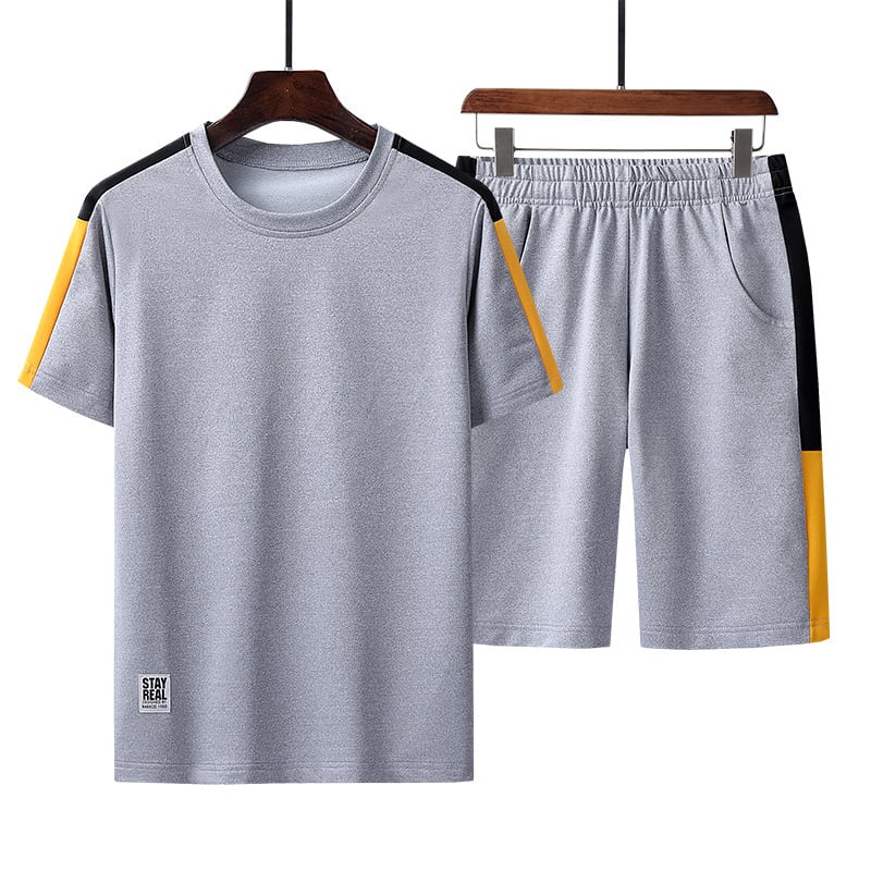 Liam | Andningsbart Sommarset för Löpning med Kortärmad Topp och Shorts 4