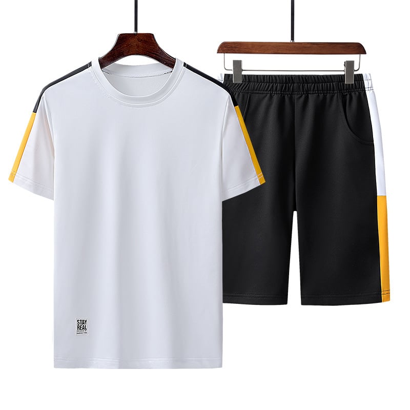 Liam | Andningsbart Sommarset för Löpning med Kortärmad Topp och Shorts 5