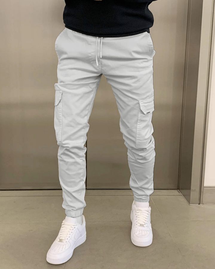 Liam | Avslappnad Modern Cargo Jogger Med Funktionella Fickor 4